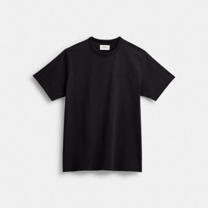 Black Men Coach Essential T Shirts | NZ_CH73854