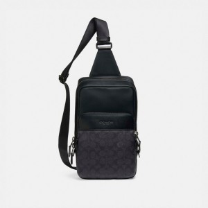 Black Men Coach Gotham Pack In Signature Backpacks | NZ_CH84535