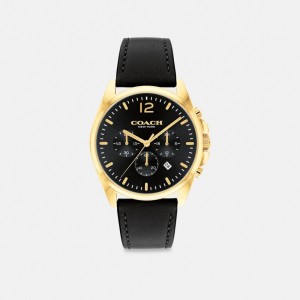 Black Men Coach Greyson 43 Mm Watches | NZ_CH46992