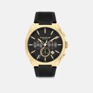 Black Men Coach Jackson 45 Mm Watches | NZ_CH92373