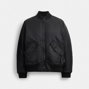 Black Men Coach Reversible Ma 1 Jackets | NZ_CH66875