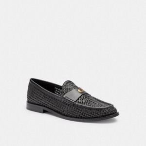 Black Women Coach Jolene Loafers | NZ_CH12605