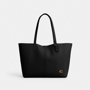 Black Women Coach North 32 Brass Tote Bag | NZ_CH19863