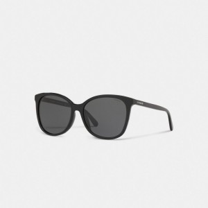 Black Women Coach Signature Workmark Square Sunglasses | NZ_CH86790