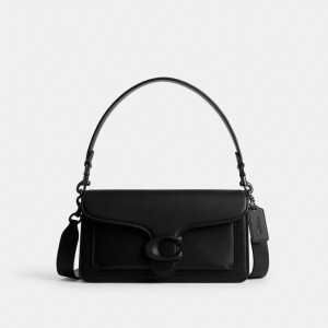 Black Women Coach Tabby 26 Glovetanned Leather Shoulder Bags | NZ_CH76221