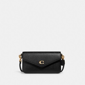 Black Women Coach Wyn Crossgrain Leather Crossbody Bags | NZ_CH93178