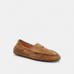 Brown Women Coach Ronnie Coconut Loafers | NZ_CH30501