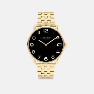 Gold Men Coach Elliot 41 Mm Watches | NZ_CH83473