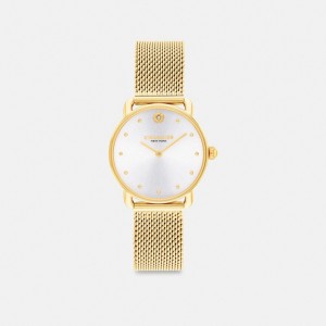 Gold Women Coach Elliot 28 Mm Watches | NZ_CH85080