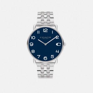 Grey Men Coach Elliot 41 Mm Stainless Steel Watches | NZ_CH12657