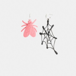 Multicolor Women Coach Fly Web Mismatch Earrings | NZ_CH95074