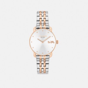 Silver Women Coach Elliot 28 Mm Watches | NZ_CH37220