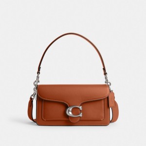 Silver Women Coach Tabby 26 Glovetanned Leather Shoulder Bags | NZ_CH16054