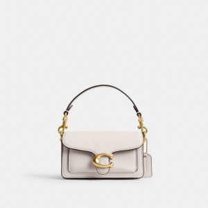 White Women Coach Tabby 12 Polished Pebble Leather Crossbody Bags | NZ_CH84505