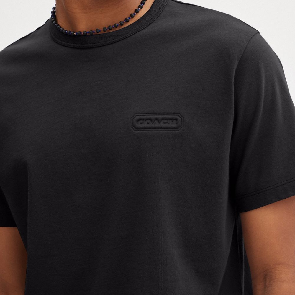 Black Men Coach Essential T Shirts | NZ_CH73854