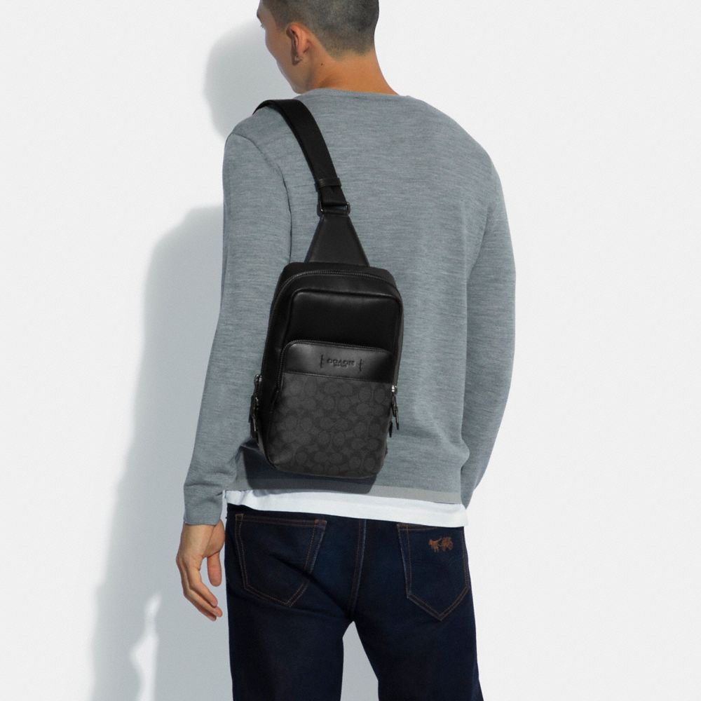 Black Men Coach Gotham Pack In Signature Backpacks | NZ_CH84535