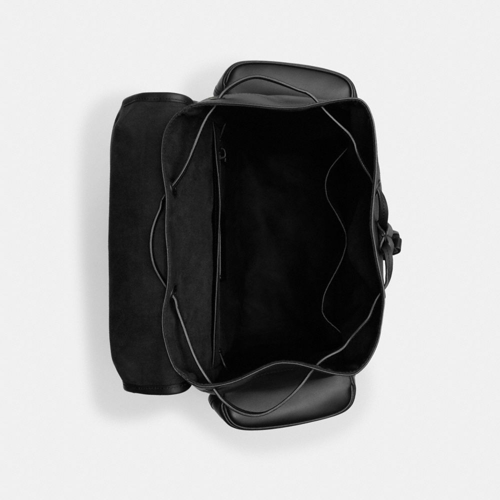 Black Men Coach Hitch Glovetanned Leather Backpacks | NZ_CH24237