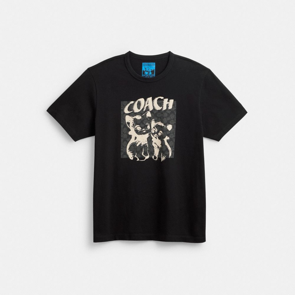 Black Men Coach The Lil Nas X Drop Signature Cats T Shirts | NZ_CH89083