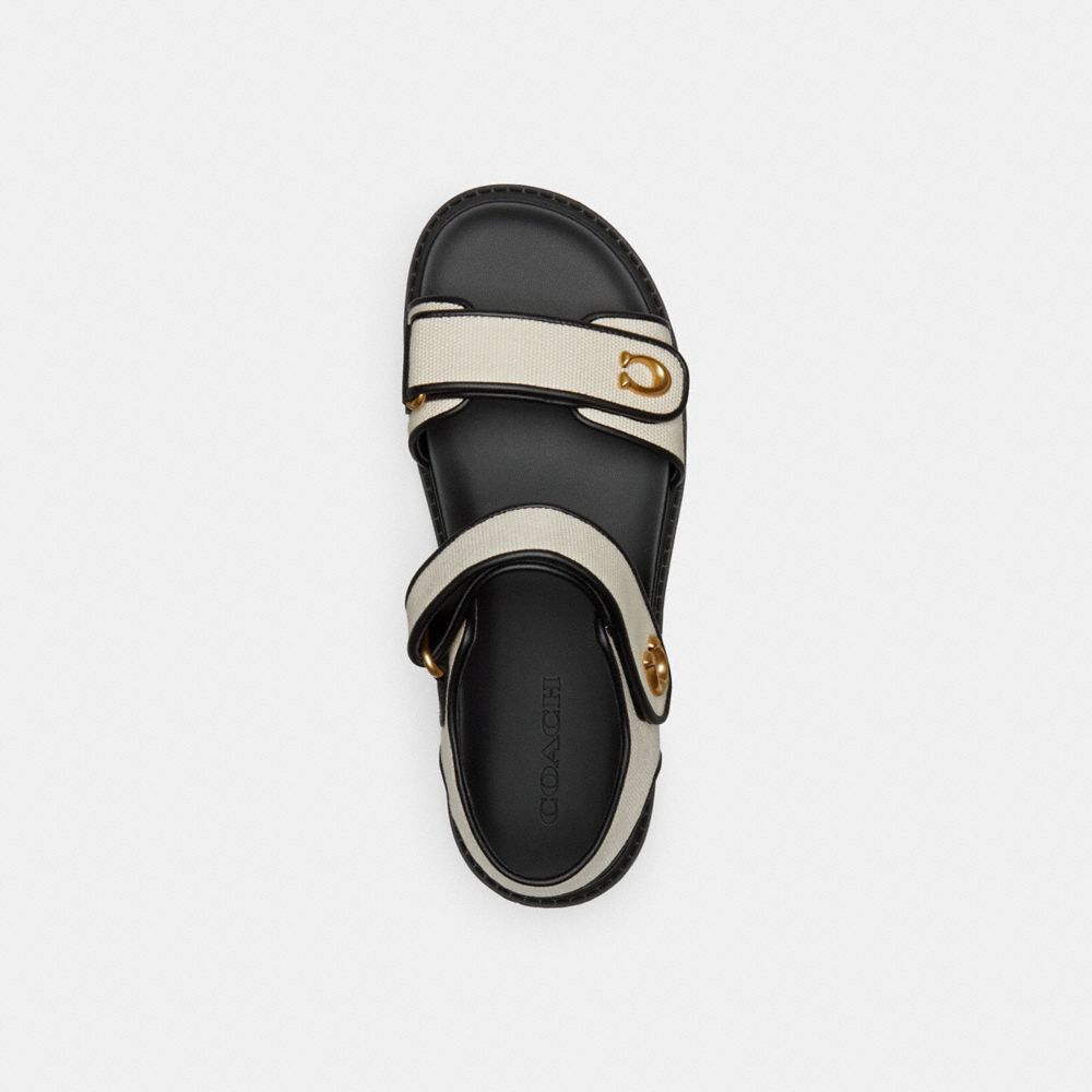 Black Women Coach Brynn Chalk Sandals | NZ_CH52181