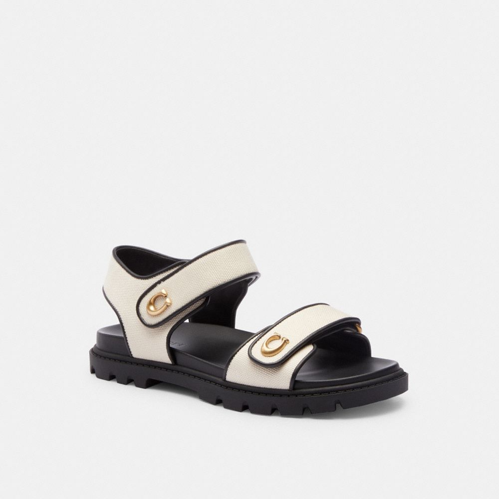 Black Women Coach Brynn Chalk Sandals | NZ_CH52181