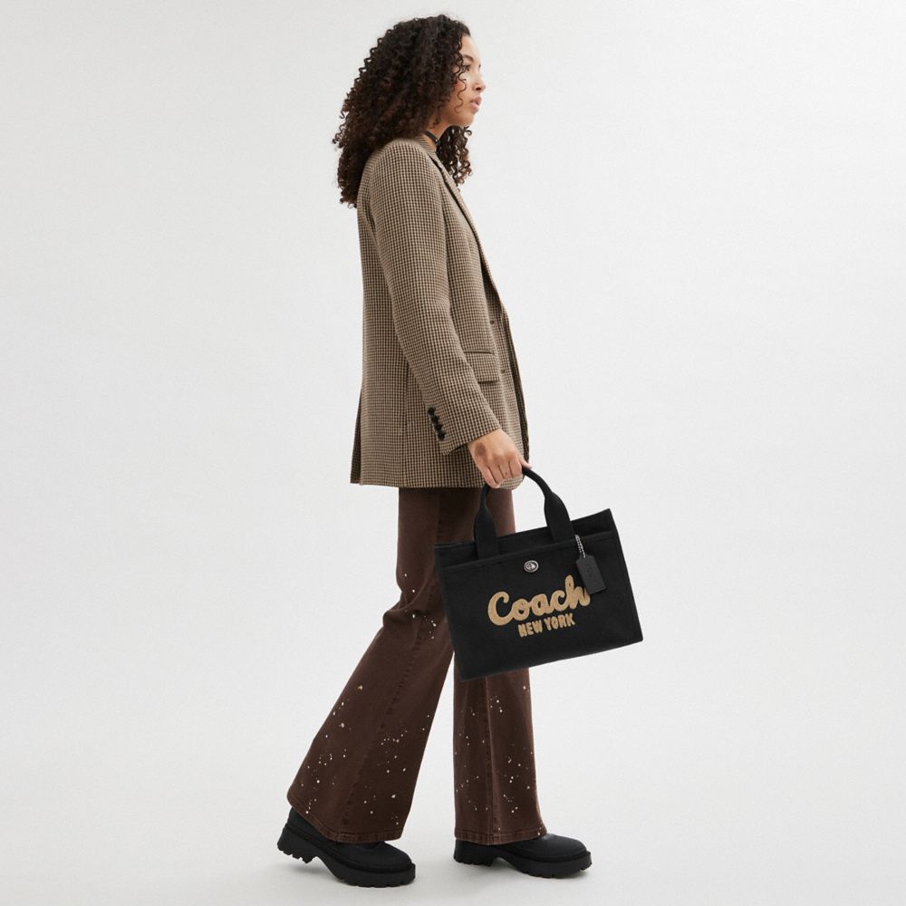 Black Women Coach Cargo Tote Bag | NZ_CH93126