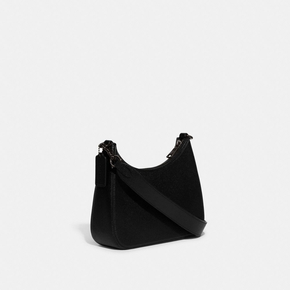 Black Women Coach Hobo With Signature Crossbody Bags | NZ_CH29934