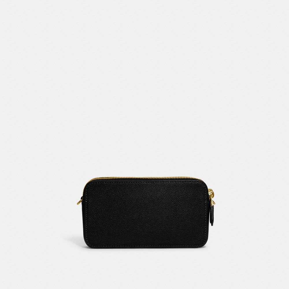 Black Women Coach Kira Polished Pebble Leather Crossbody Bags | NZ_CH69359