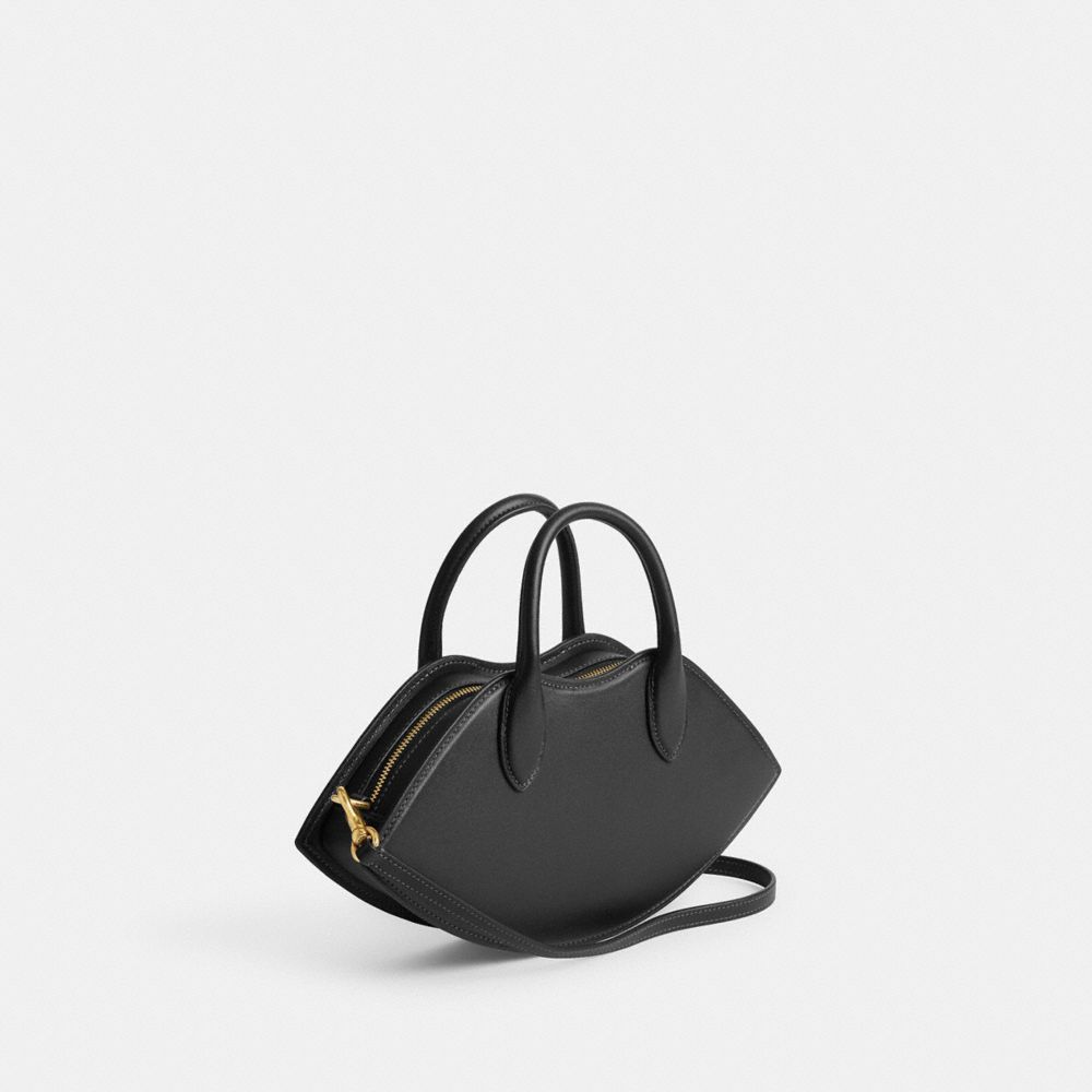 Black Women Coach Lip Brass Crossbody Bags | NZ_CH80290