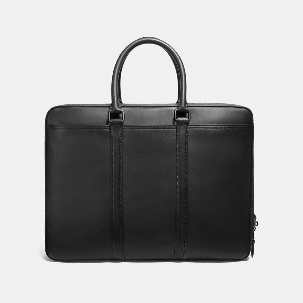 Black Women Coach Metropolitan Slim Copper Briefcase | NZ_CH29616