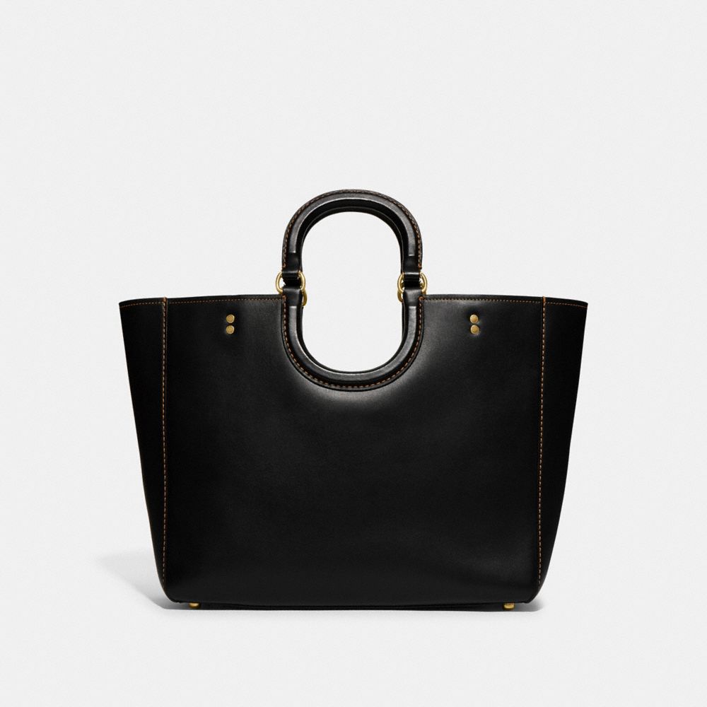 Black Women Coach Rae Glovetanned Leather Tote Bag | NZ_CH22903