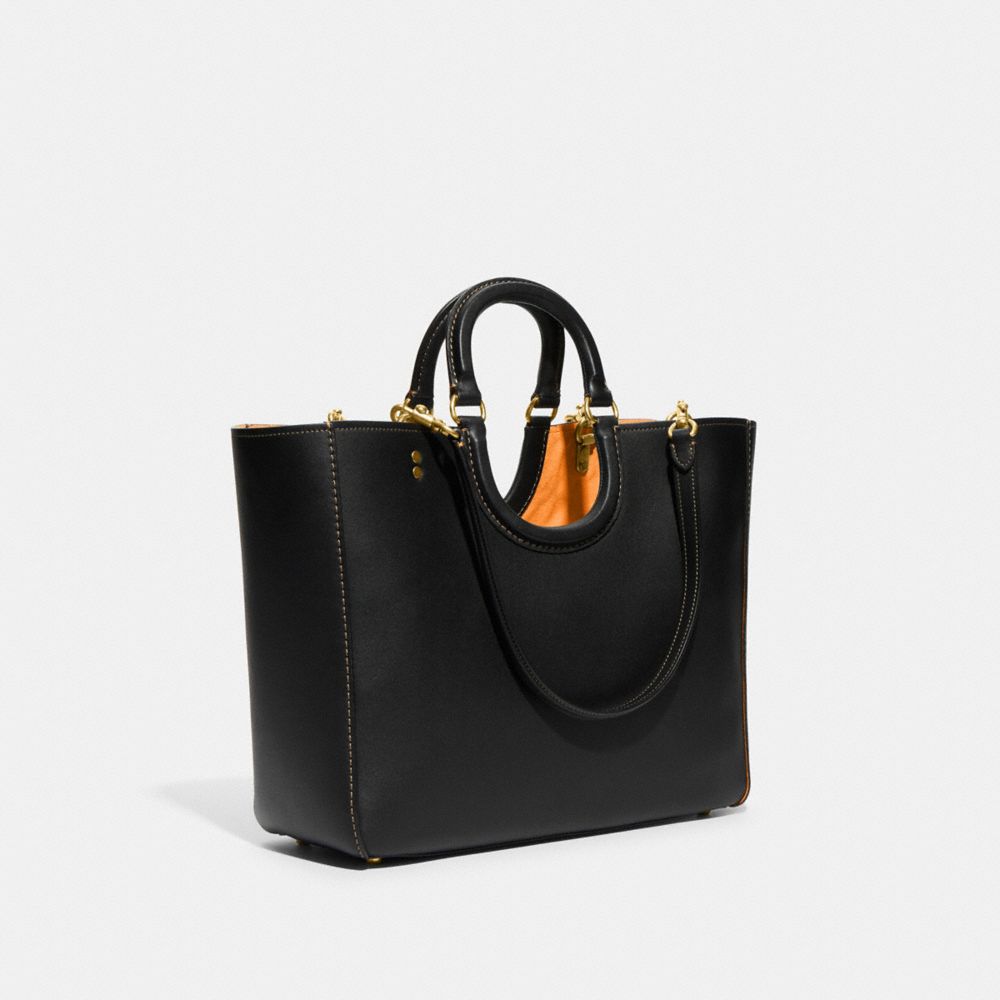 Black Women Coach Rae Glovetanned Leather Tote Bag | NZ_CH22903