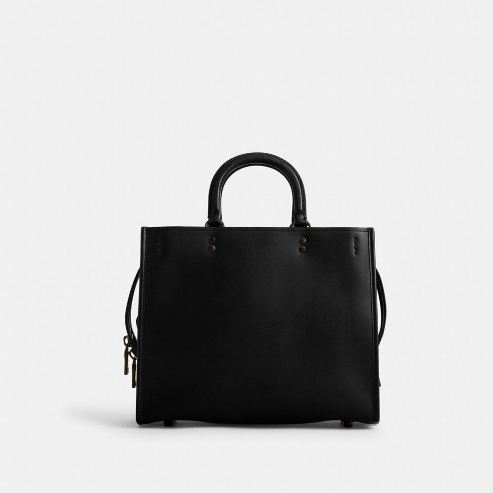 Black Women Coach Rogue Glovetanned Leather Handbag | NZ_CH97283