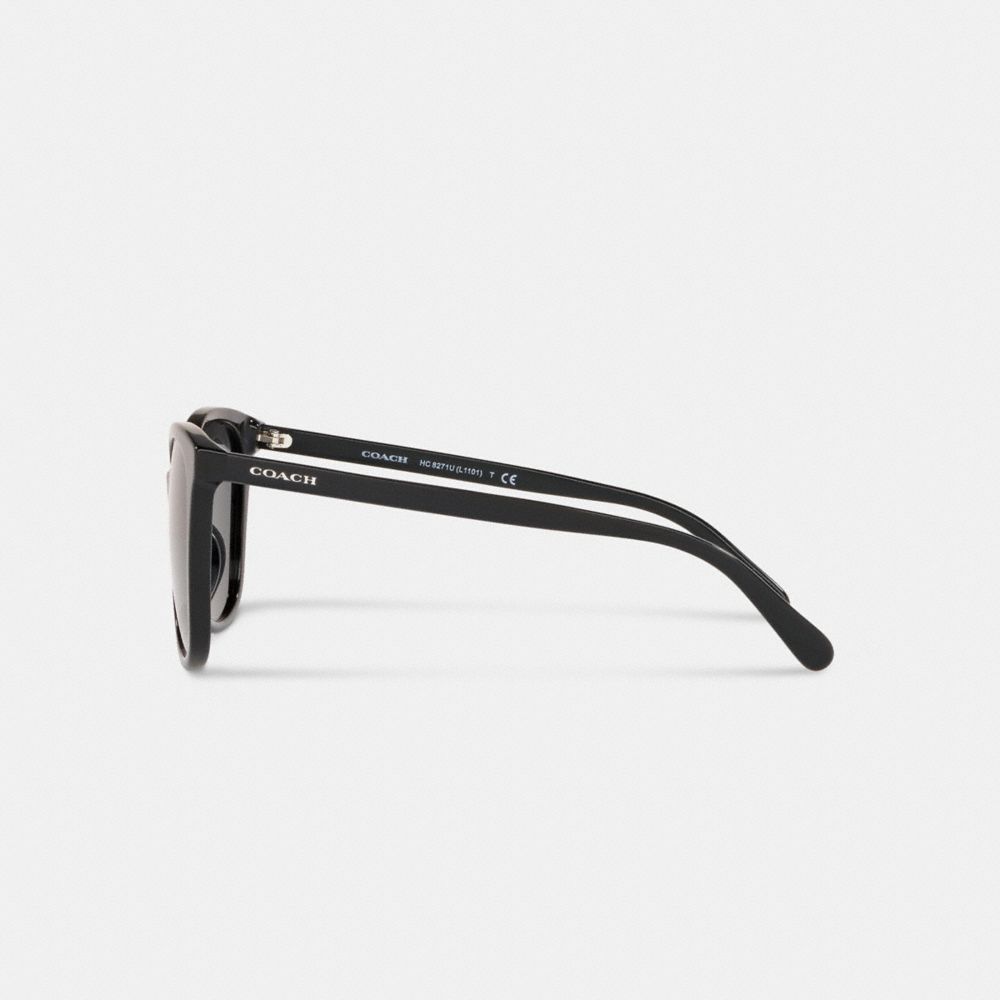 Black Women Coach Signature Workmark Square Sunglasses | NZ_CH86790