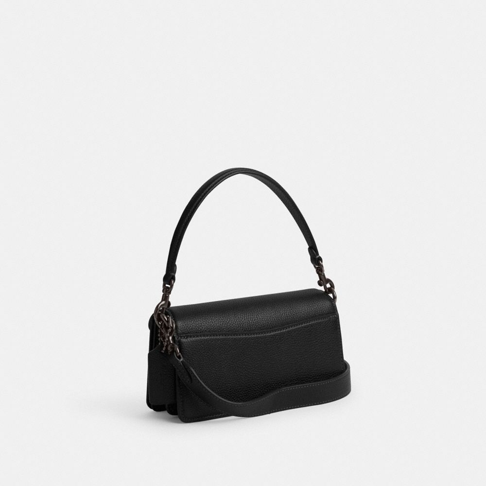 Black Women Coach Tabby 20 Polished Pebble Leather Shoulder Bags | NZ_CH99370