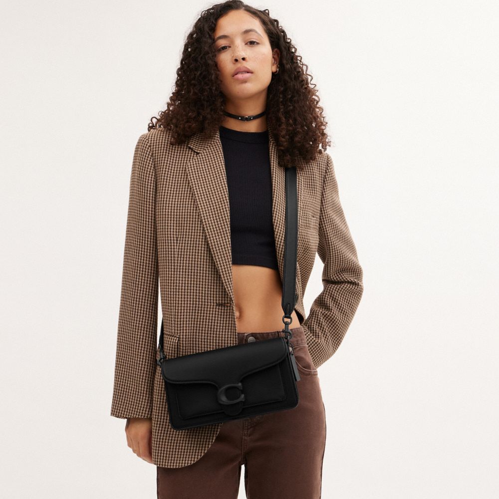 Black Women Coach Tabby 26 Glovetanned Leather Shoulder Bags | NZ_CH76221