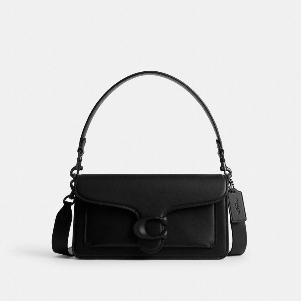 Black Women Coach Tabby 26 Glovetanned Leather Shoulder Bags | NZ_CH76221