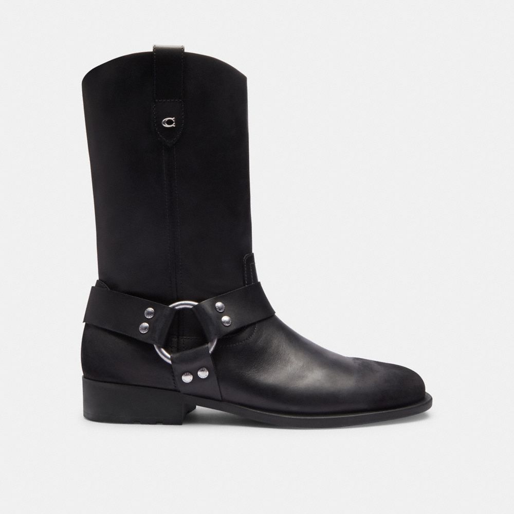 Black Women Coach Tara Biker Boots | NZ_CH60281