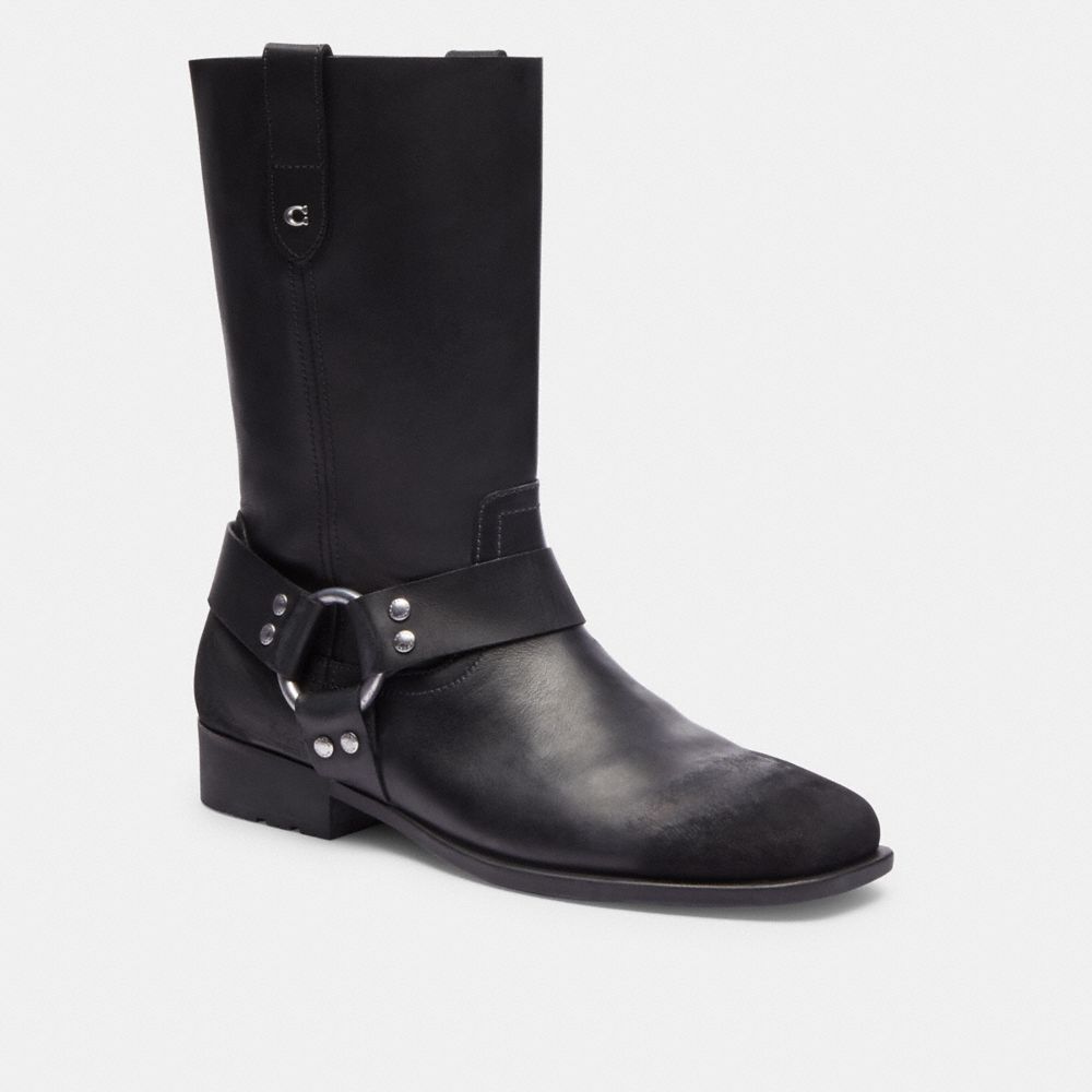 Black Women Coach Tara Biker Boots | NZ_CH60281