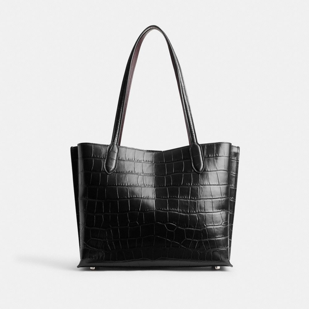 Black Women Coach Willow Tote Bag | NZ_CH95396