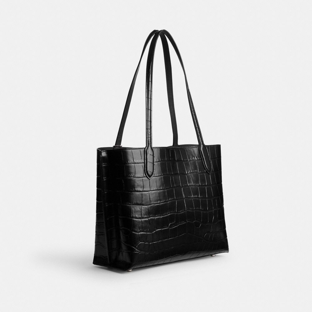 Black Women Coach Willow Tote Bag | NZ_CH95396