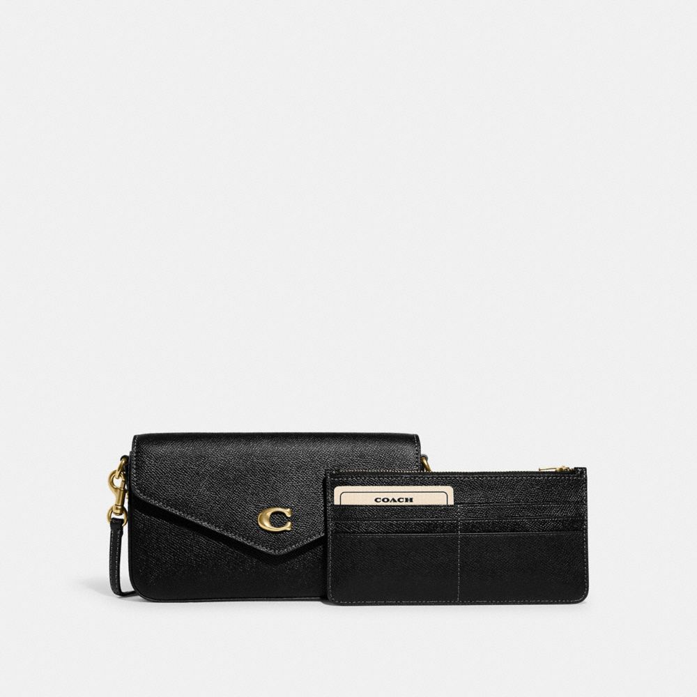 Black Women Coach Wyn Crossgrain Leather Crossbody Bags | NZ_CH93178