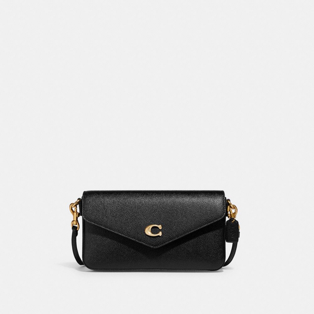 Black Women Coach Wyn Crossgrain Leather Crossbody Bags | NZ_CH93178