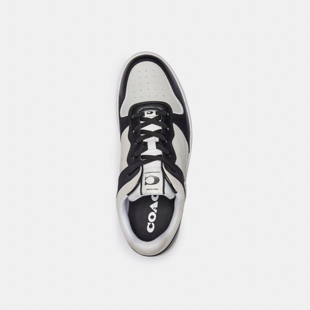 Black / White Men Coach C201 Sneakers | NZ_CH58578