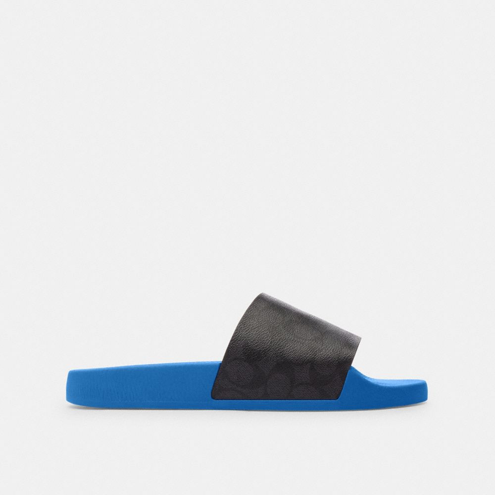 Blue Men Coach Slideberry Sandals | NZ_CH65994