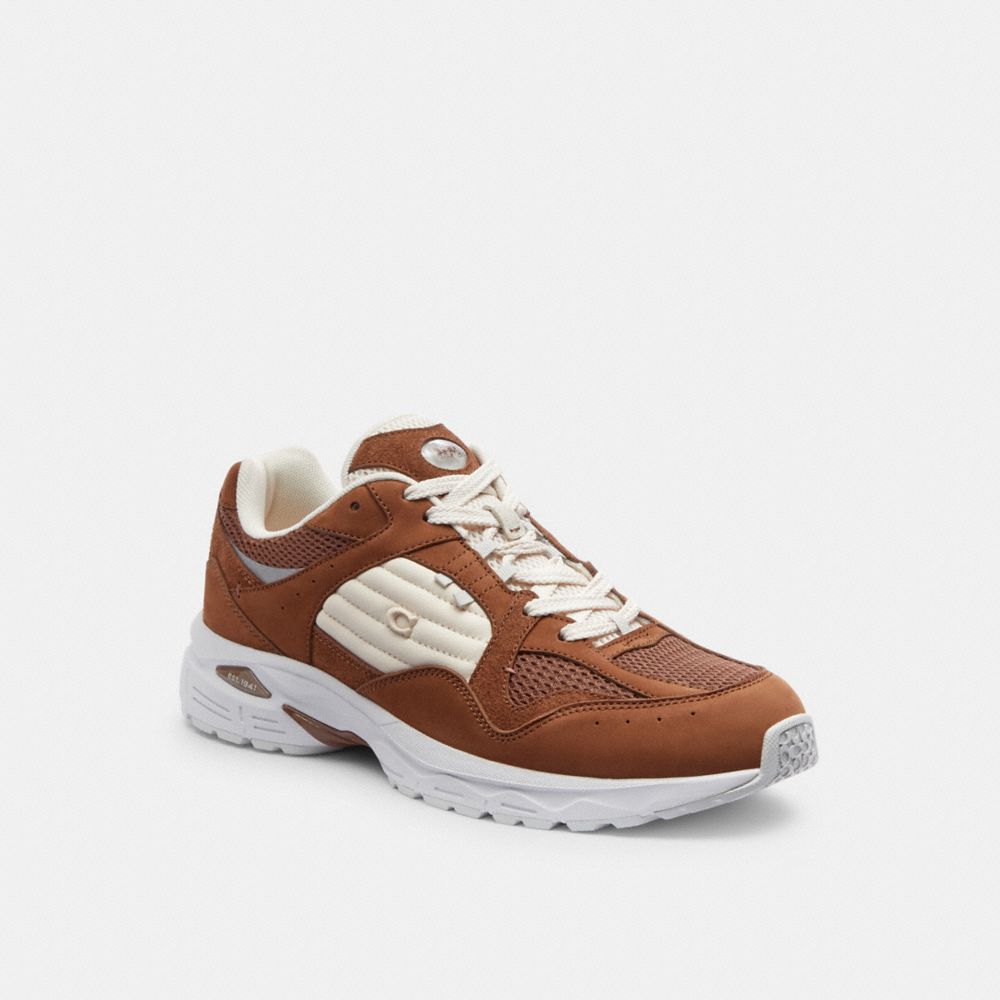 Brown Men Coach C301 Sneakers | NZ_CH54983