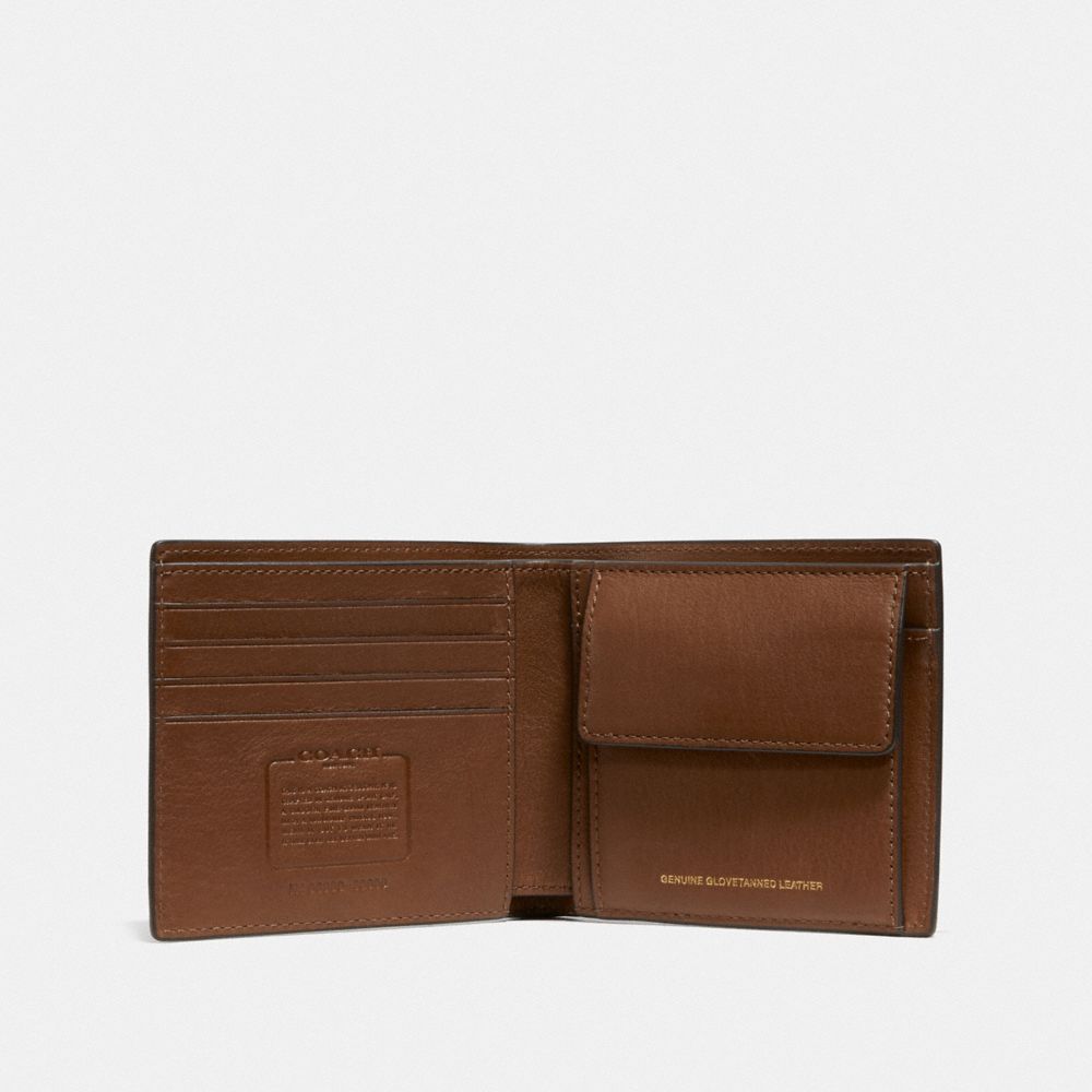 Brown Men Coach Coin Wallet Billfolds | NZ_CH68615