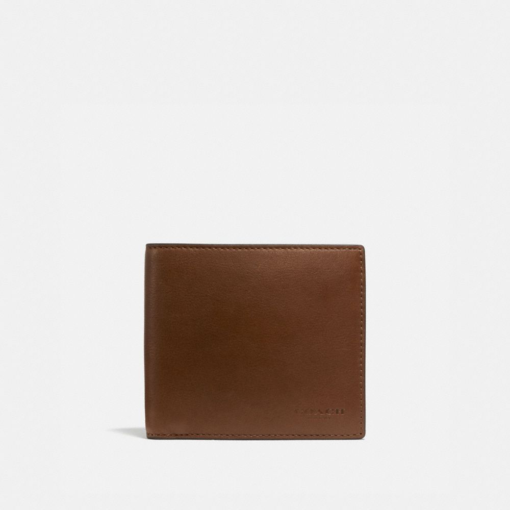 Brown Men Coach Coin Wallet Billfolds | NZ_CH68615