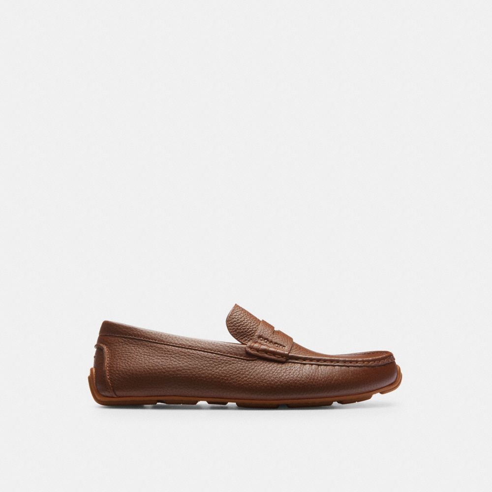 Brown Men Coach Luca Drivers Shoes | NZ_CH79855