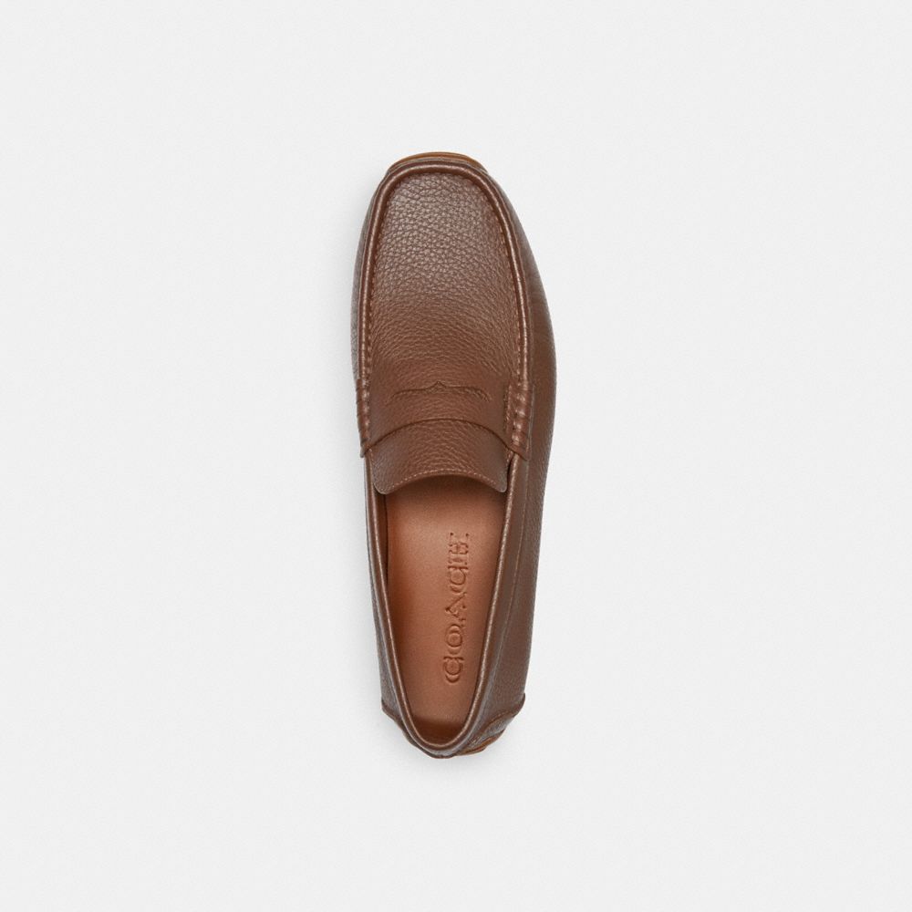 Brown Men Coach Luca Drivers Shoes | NZ_CH79855