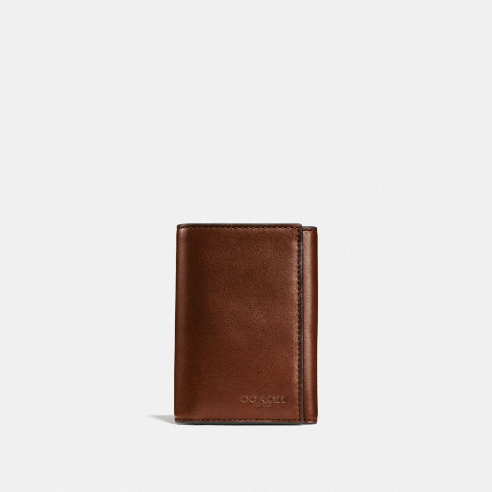 Brown Men Coach Trifold Wallet Billfolds | NZ_CH68342